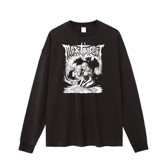 Enzyme Washed Long Sleeve T-shirt