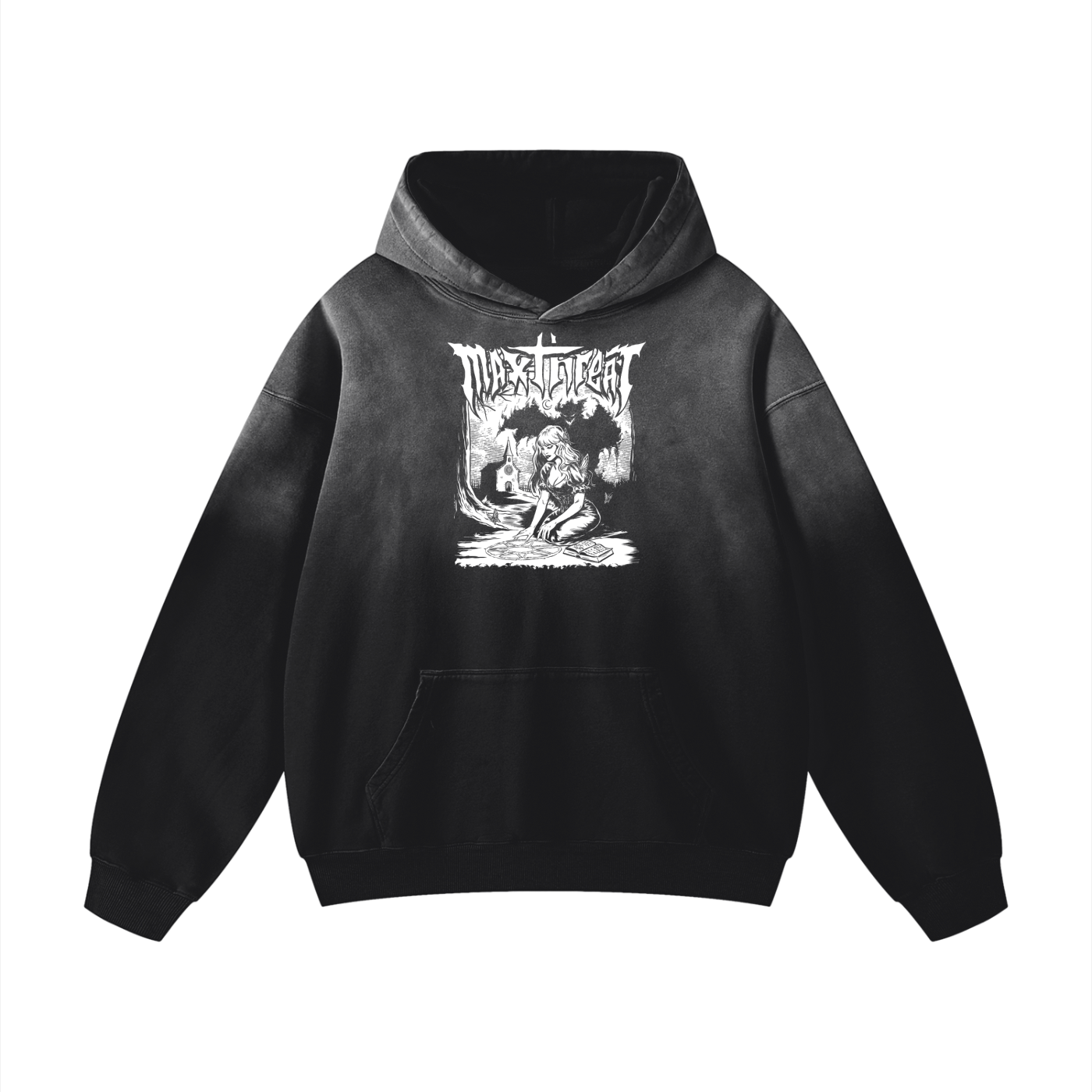 Heavyweight Sunfade Oversized Hoodie – max threat